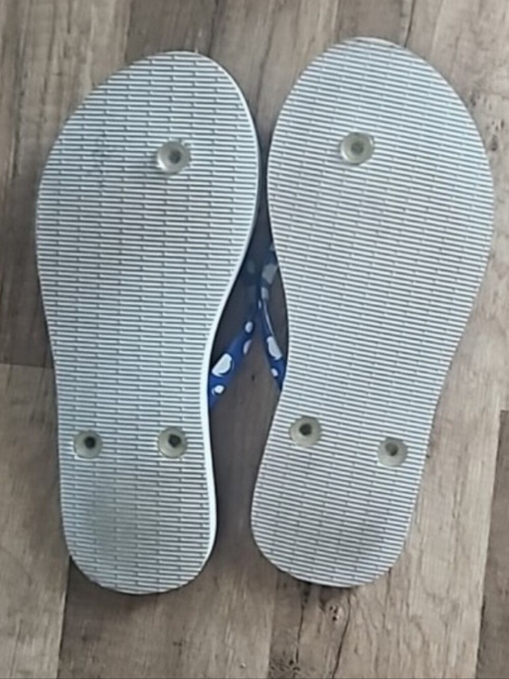 Vera Bradley Nautical Sea Life Flip Flops - Blue & Coral Print - Picture 3 of 4